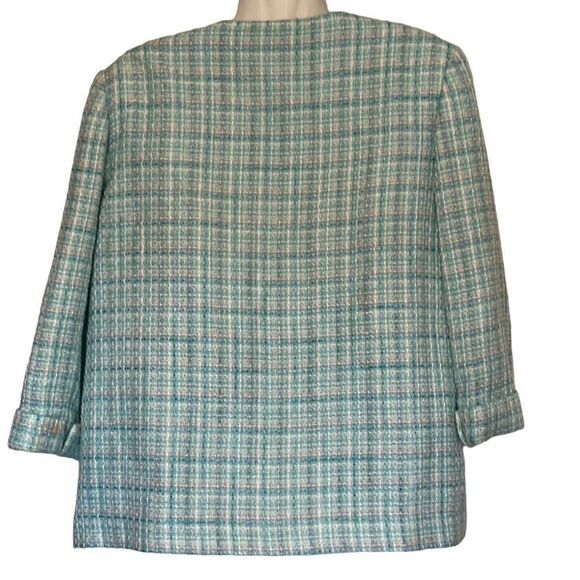 Alfred Dunner Jacket Sz 16P woven Grannycore Pastel Modest Old School Church - Picture 5 of 6